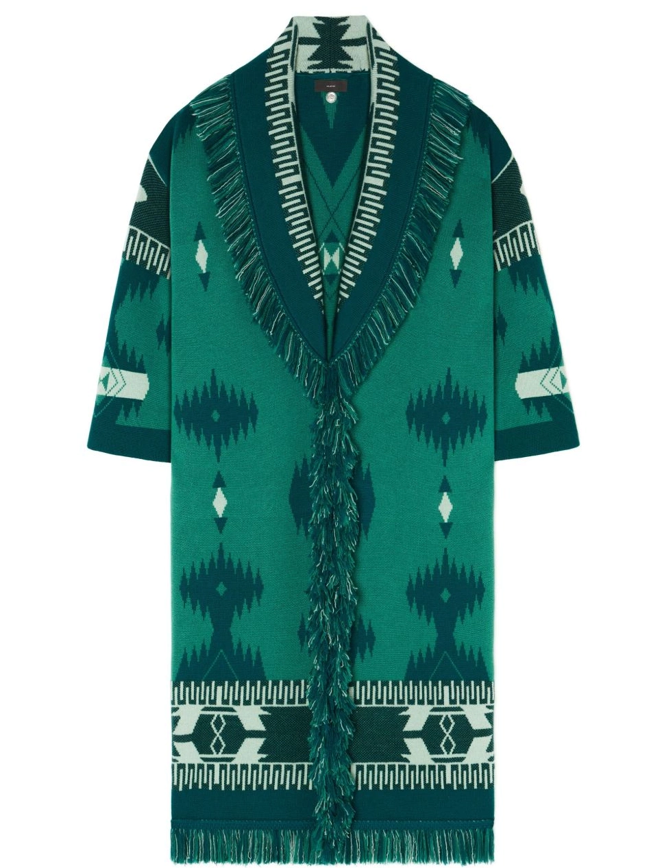 Cheap cardigan patterned-jacquard Alanui Women virgin-wool 0713
